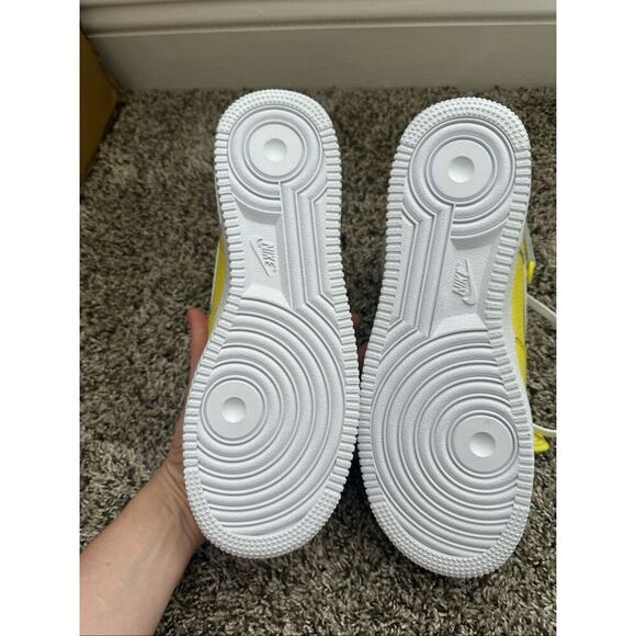Nike Yellow Air Force 1 High Top Shoes Mens 9 main image 4